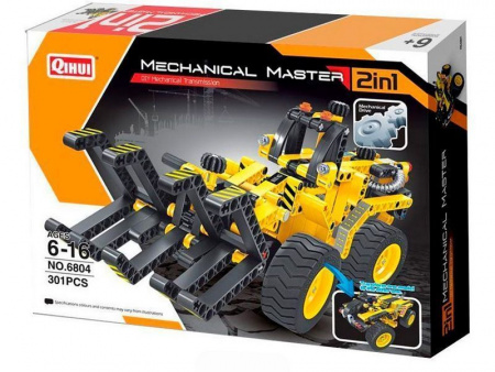 Фото Конструктор Qihui Mechanical Master 2 в 1 Трактор и Багги (301 деталь) | Инномарт