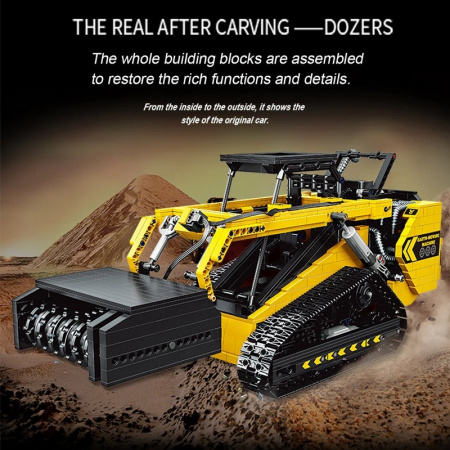 Фото Радиоуправляемый конструктор RCM гусеничный погрузчик (1800 деталей) | Инномарт