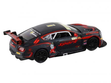 Фото Машина "АВТОПАНОРАМА" Bentley Continental GT3, черный, 1/32, в/к 17,5*13,5*9 см | Инномарт