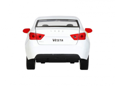 Фото Машина "АВТОПАНОРАМА" Яндекс.Такси LADA VESTA, белый, 1/24, в/к 24,5*12,5*10,5 см | Инномарт