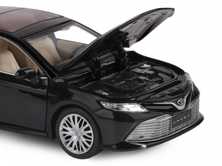 Фото Машина "АВТОПАНОРАМА" Toyota Camry, черный, 1/32, свет, звук, инерция, в/к 17,5*13,5*9 см | Инномарт