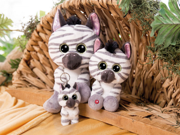 Мягкая игрушка NICI Зебра Манкалита, брелок 9 см | Инномарт