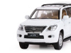 Фото Машина "АВТОПАНОРАМА" Lexus LX570, белый, 1/32, свет, звук, инерция, в/к 17,5*13,5*9 см | Инномарт