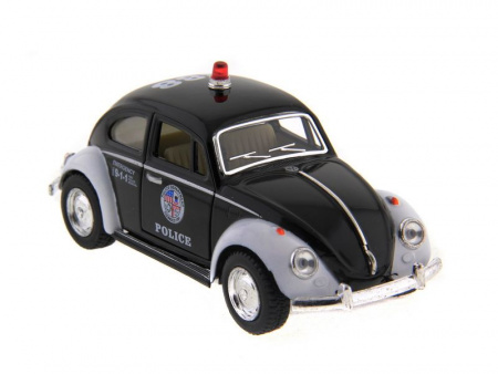 Фото Машина Kinsmart Volkswagen Classical Beetle (Police) инерция (1/12шт.) 1:32 б/к | Инномарт