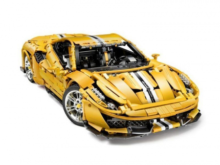 Фото Радиоуправляемый конструктор CaDA MASTER спорткар Italian Super Car, желтый 1/8 (3187 деталей) | Инномарт