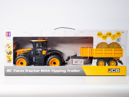 Фото Радиоуправляемый фермерский трактор с прицепом Double Eagle JCB Fastrac 4220 1/16 2.4G RTR | Инномарт