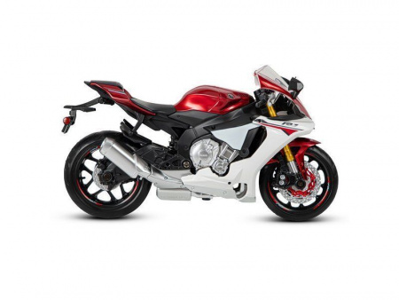 Фото Мотоцикл "АВТОПАНОРАМА" YAMAHA YZF-R1, 1/12, металл, красный, свободный ход колес | Инномарт