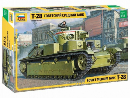 Фото Сборная модель ZVEZDA Советский средний танк Т-28, 1/35 | Инномарт