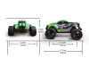 Фото Радиоуправляемый монстр Remo Hobby GT Brushless (зеленый) 4WD 2.4G 1/10 RTR | Инномарт