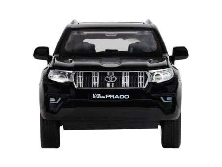 Фото Машина "АВТОПАНОРАМА" Land Cruiser Prado, черный, 1/32, свет, звук, инерция, в/к 17,5*13,5*9 см | Инномарт