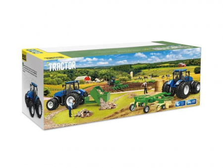 Фото Р/У фермерский трактор Korody с плугом, мет. кузов, двойные колеса 1/24 2.4G 6CH RTR | Инномарт