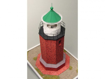 Фото Сборная картонная модель Shipyard маяк Rotes Kliff Lighthouse (№60), 1/87 | Инномарт