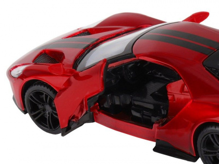 Фото Машина "АВТОПАНОРАМА" Ford GT, красный, 1/32, свет, звук, инерция, в/к 17,5*12,5*6,5 см | Инномарт