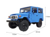 Фото Радиоуправляемая машина WPL японский внедорожник FJ40 (голубая) 4WD 2.4G 1/16 RTR | Инномарт