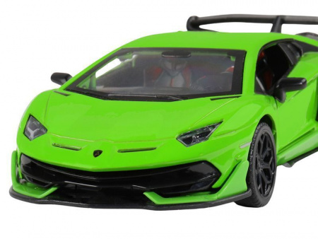 Фото Машина "АВТОПАНОРАМА" Lamborghini SVJ, 1/32, зеленый, откр. двери, свет, звук, в/к 17,5*12,5*6,5 см | Инномарт