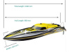 Фото Радиоуправляемый катер Joysway Alpha Yellow Brushless 4S Li-Po 2.4G RTR | Инномарт