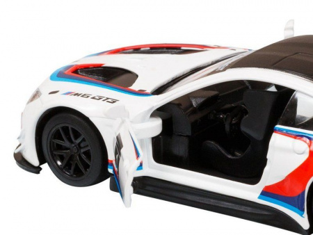 Фото Машина "АВТОПАНОРАМА" BMW M6, 1/44, белый, инерция, откр. двери, в/к 17,5*12,5*6,5 см | Инномарт