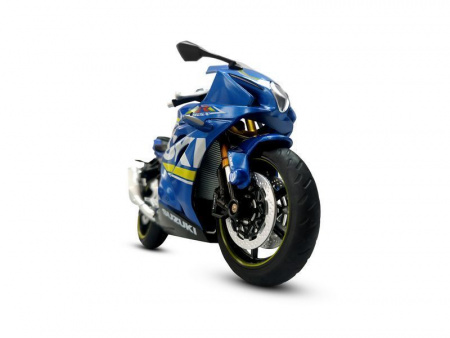 Фото Мотоцикл "АВТОПАНОРАМА" SUZUKI GSR-R1000, 1/12, металл, синий, свободный ход колес | Инномарт