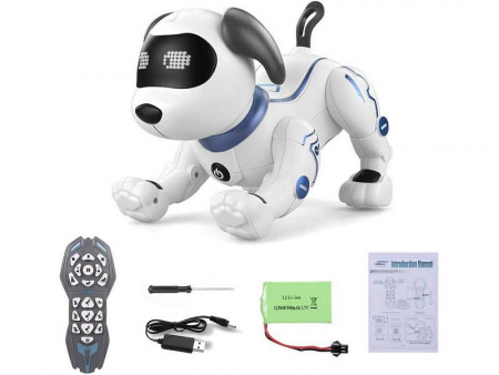 Фото Радиоуправляемая робот-собака LENENG TOYS K16 звук, свет, танцы, сенсор | Инномарт