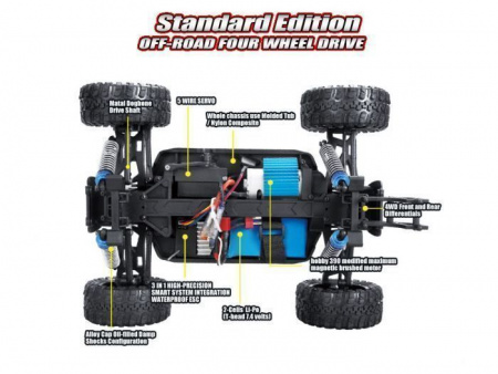 Фото Радиоуправляемая багги Remo Hobby Dingo (красный) 4WD 2.4G 1/16 RTR | Инномарт