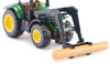 Фото Трактор Siku 1540 John Deere с фронтальным погрузчиком для захвата брёвен | Инномарт