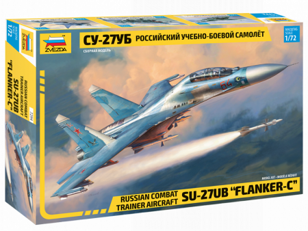 Фото Сборная модель ZVEZDA Российский учебно-боевой самолёт Су-27УБ, 1/72 | Инномарт
