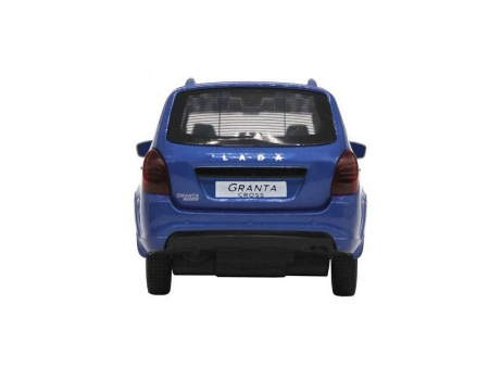 Фото Машина "АВТОПАНОРАМА" LADA GRANTA CROSS, синий, 1/24, свет, звук, инерция, в/к 24,5*12,5*10,5 см | Инномарт