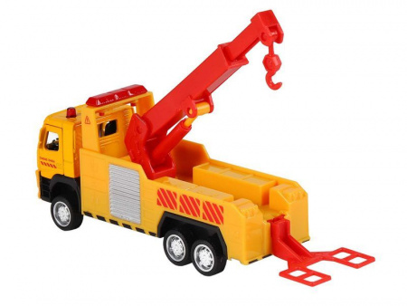 Фото Машина "АВТОПАНОРАМА" VOLVO FM "Эвакуатор", желтый, 1/72, инерция, в/к 17,5*13*6,5 см | Инномарт
