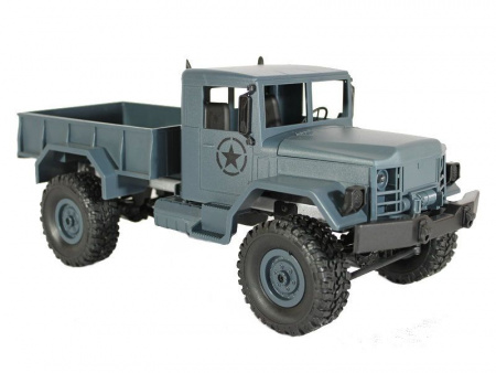 Фото Радиоуправляемая машина MN MODEL военный грузовик (серый) 4WD 2.4G 1/16 RTR | Инномарт