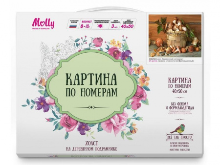 Фото Картина по номерам 40х50 Бузин. Деревенский натюрморт (27 цветов) | Инномарт