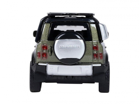 Фото Машина "АВТОПАНОРАМА" Land Rover Defender 110, 1/43, оливковый, инерция, в/к 17,5*12,5*6,5 см | Инномарт