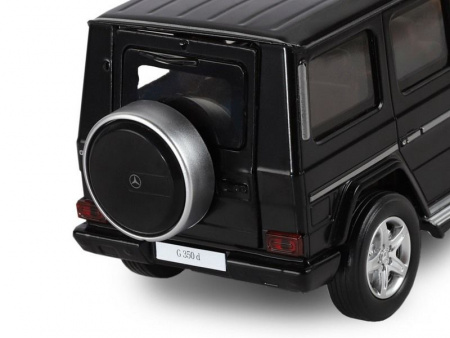 Фото Машина "АВТОПАНОРАМА" Mercedes-Benz G350d, черный, 1/32, свет, звук, инерция, в/к 18*9*13,5 см | Инномарт