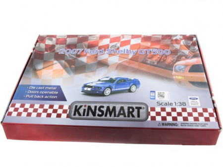 Фото Машина Kinsmart 1:38 Shelby GT500 2007 иннерция (1/12шт.) б/к | Инномарт