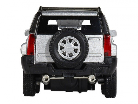 Фото Машина "АВТОПАНОРАМА" Hummer H3, серебряный, 1/32, свет, звук, инерция, в/к 17,5*13,5*9 см | Инномарт