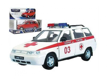 Фото Машина Autotime "LADA 111" скорая помощь 1:36 | Инномарт