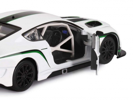 Фото Машина "АВТОПАНОРАМА" Bentley Continental GT3 Concept, белый, 1/24, в/к 24,5*12,5*10,5 см | Инномарт