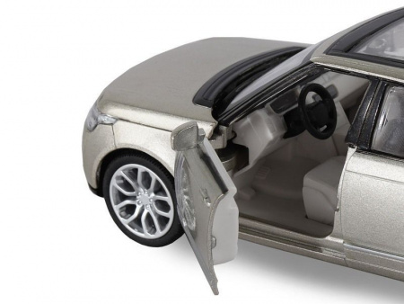 Фото Машина "АВТОПАНОРАМА" 2013 Range Rover, золотой, 1/34, свет, звук, инерция, в/к 17,5*13,5*9 см | Инномарт