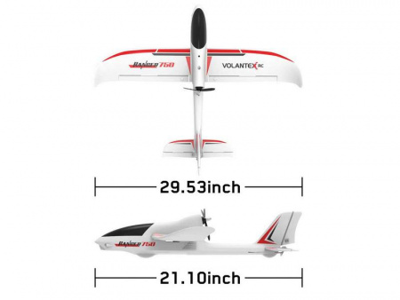 Фото Радиоуправляемый планер Volantex RC Ranger 750мм Brushless 2.4G 4ch LiPo RTF with Gyro GPS | Инномарт