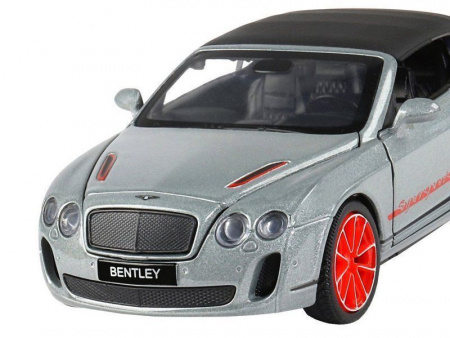 Фото Машина "АВТОПАНОРАМА" Bentley Continental Supersports ISR, серебряный, 1/32, в/к 17,5*13,5*9 см | Инномарт