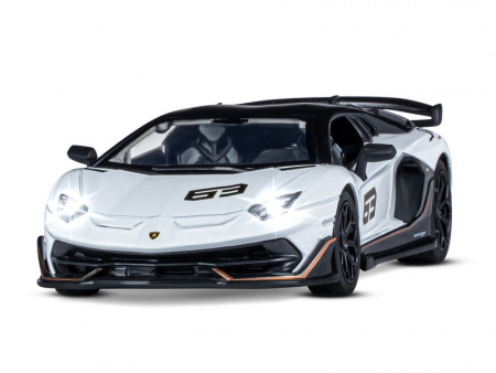 Фото Машина "АВТОПАНОРАМА" Lamborghini SVJ, 1/24, белый, свет, звук, в/к 24,5х12,5х10,5 см | Инномарт