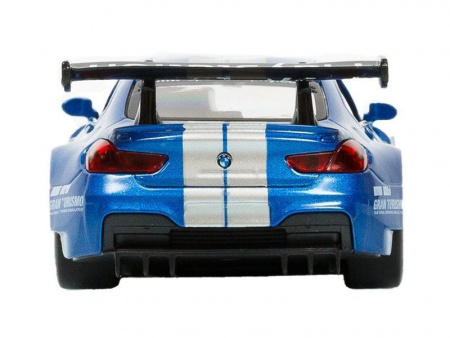Фото Машина "АВТОПАНОРАМА" BMW M6, синий, 1/44, инерция, в/к 17,5*12,5*6,5 см | Инномарт