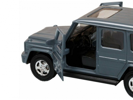 Фото Машина "АВТОПАНОРАМА" Mercedes-Benz G350d, серый, 1/42, инерция, откр. двери, в/к 17,5*12,5*6,5 см | Инномарт