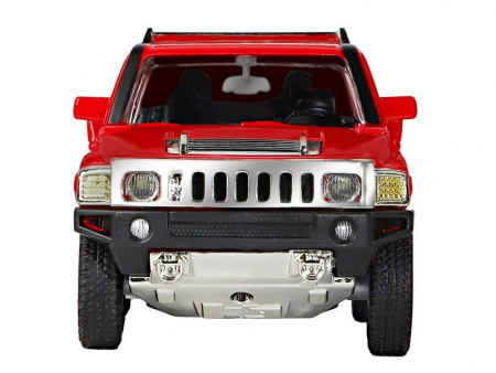 Фото Машина "АВТОПАНОРАМА" Hummer H3, красный, 1/32, свет, звук, инерция, в/к 17,5*13,5*9 см | Инномарт