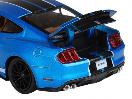 Фото Машина "АВТОПАНОРАМА" Ford Shelby GT350, синий, 1/32, свет, звук, инерция, в/к 17,5*13,5*9 см | Инномарт