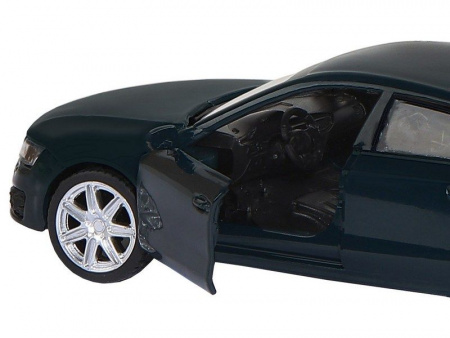 Фото Машина "АВТОПАНОРАМА" Audi A7, зеленый, 1/43, инерция, в/к 17,5*12,5*6,5 см | Инномарт