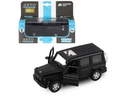 Фото Машина "АВТОПАНОРАМА" Mercedes-Benz G350d, черный, 1/42, инерция, откр. двери, в/к 17,5*12,5*6,5 см | Инномарт