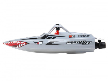 Фото Радиоуправляемый катер ProBoat Sprintjet 9-inch Self-Right Jet Boat (серебряный) RTR | Инномарт