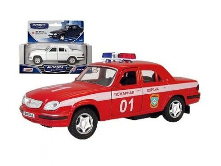 Фото Машина Autotime "ГАЗ-31105 "ВОЛГА" пожарная охрана 1:43 | Инномарт