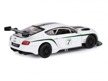 Фото Машина "АВТОПАНОРАМА" Bentley Continental GT3 Concept, белый, 1/24, в/к 24,5*12,5*10,5 см | Инномарт