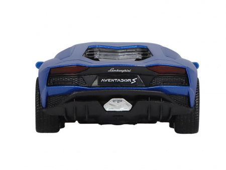 Фото Машина "АВТОПАНОРАМА" Lamborghini Aventador S Coupe, синий, 1/32, свет, звук, в/к 17,5*12,5*6,5 см | Инномарт